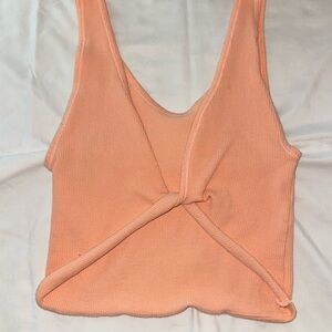 Light orange cropped tank